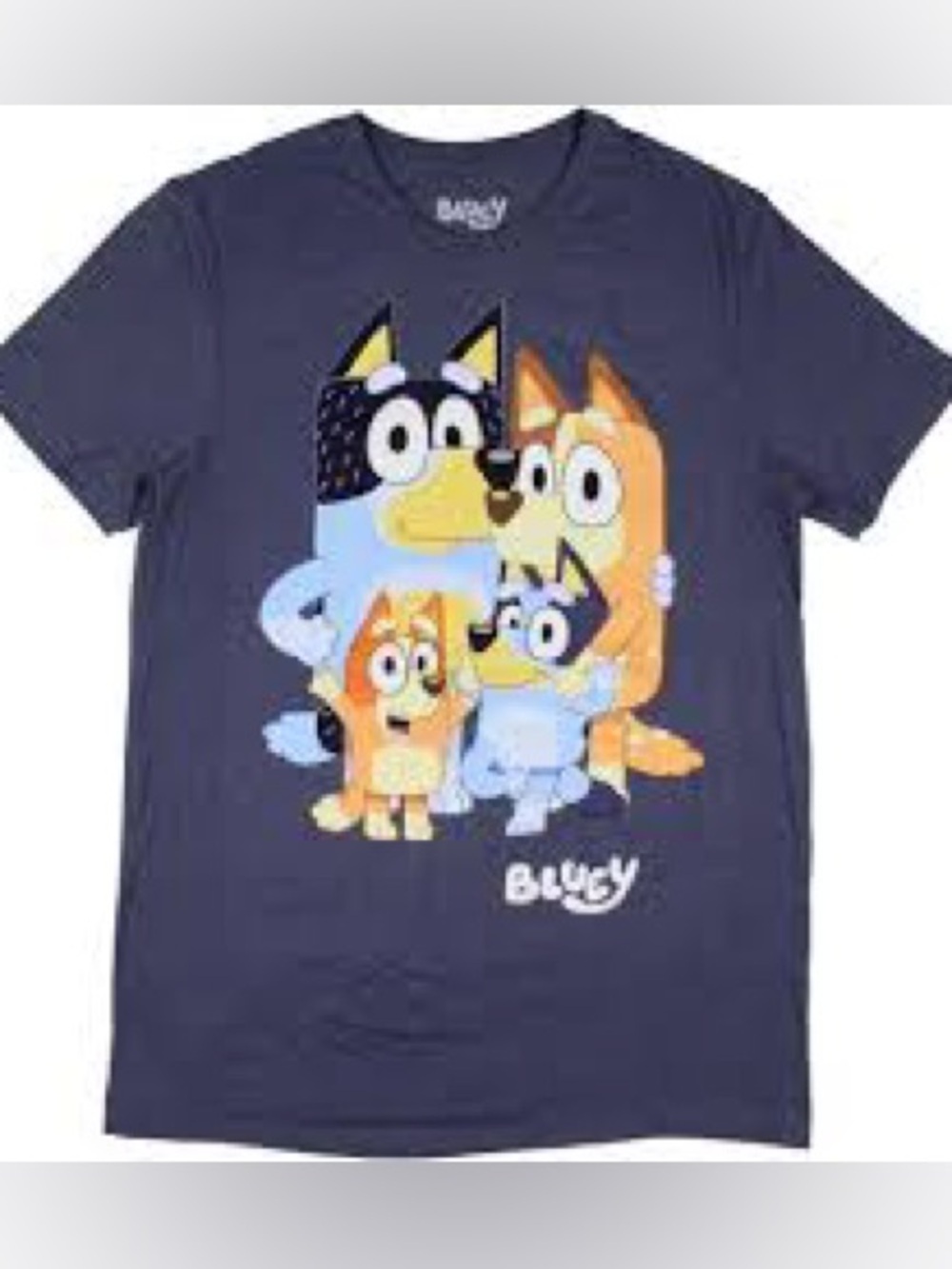 Bluey Kids' Blue Graphic Tee Sz Youth Large